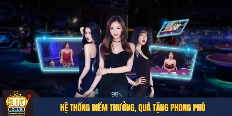 Hệ thống điểm thưởng, quà tặng phong phú